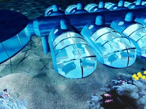 Poseidon Undersea Resort. Poseidon Hotel modules